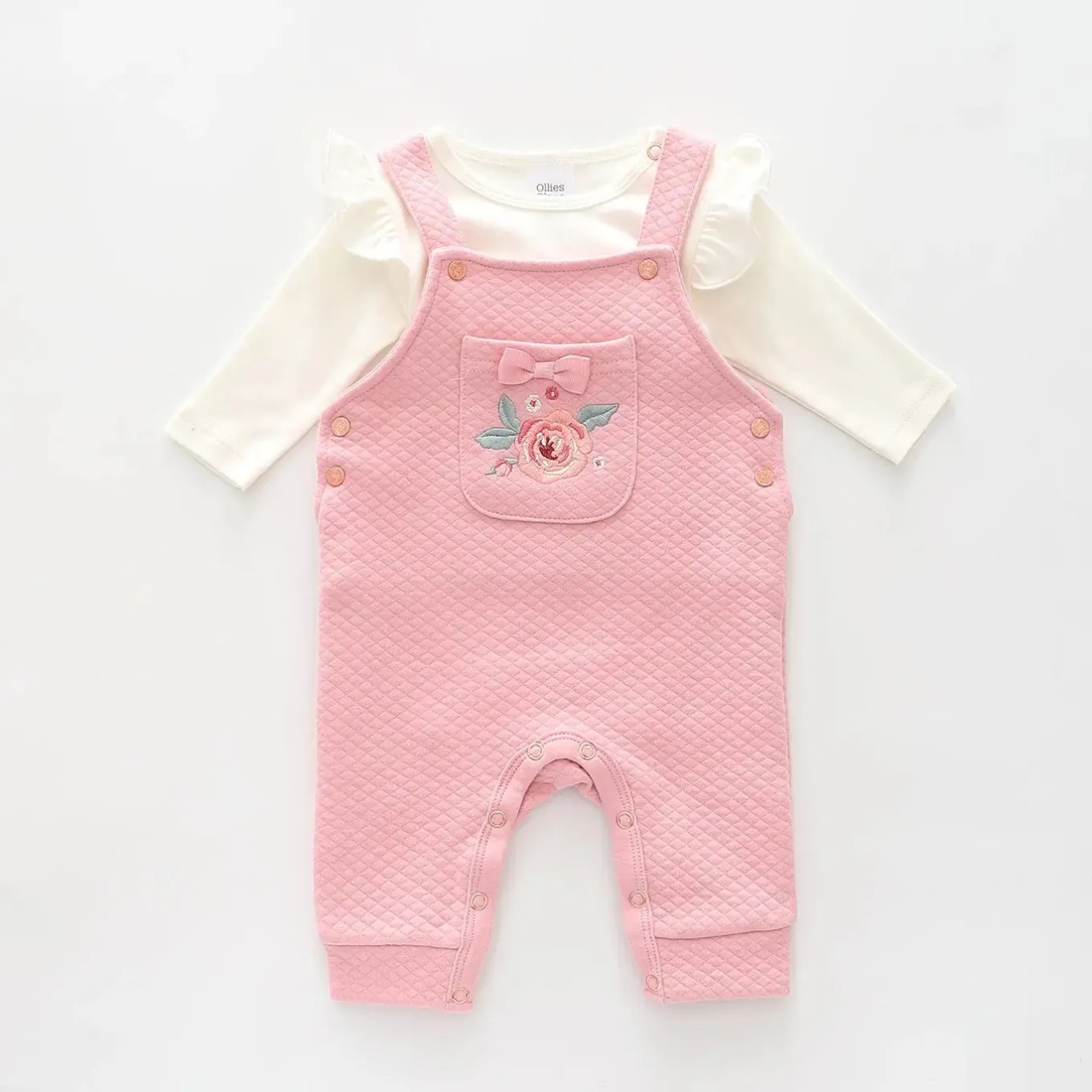 Autumn Rose, Baby Girls Overalls Set