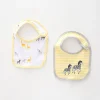 Baby Bib Set, Sunny Safari