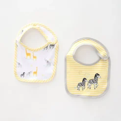 Baby Bib Set, Sunny Safari