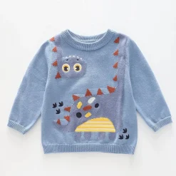 Baby Boy Knit Dino Jumper