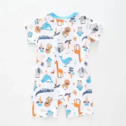 Baby Boys Animal Adventure Romper