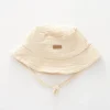 Baby Boys Cream Cheesecloth Bucket Hat
