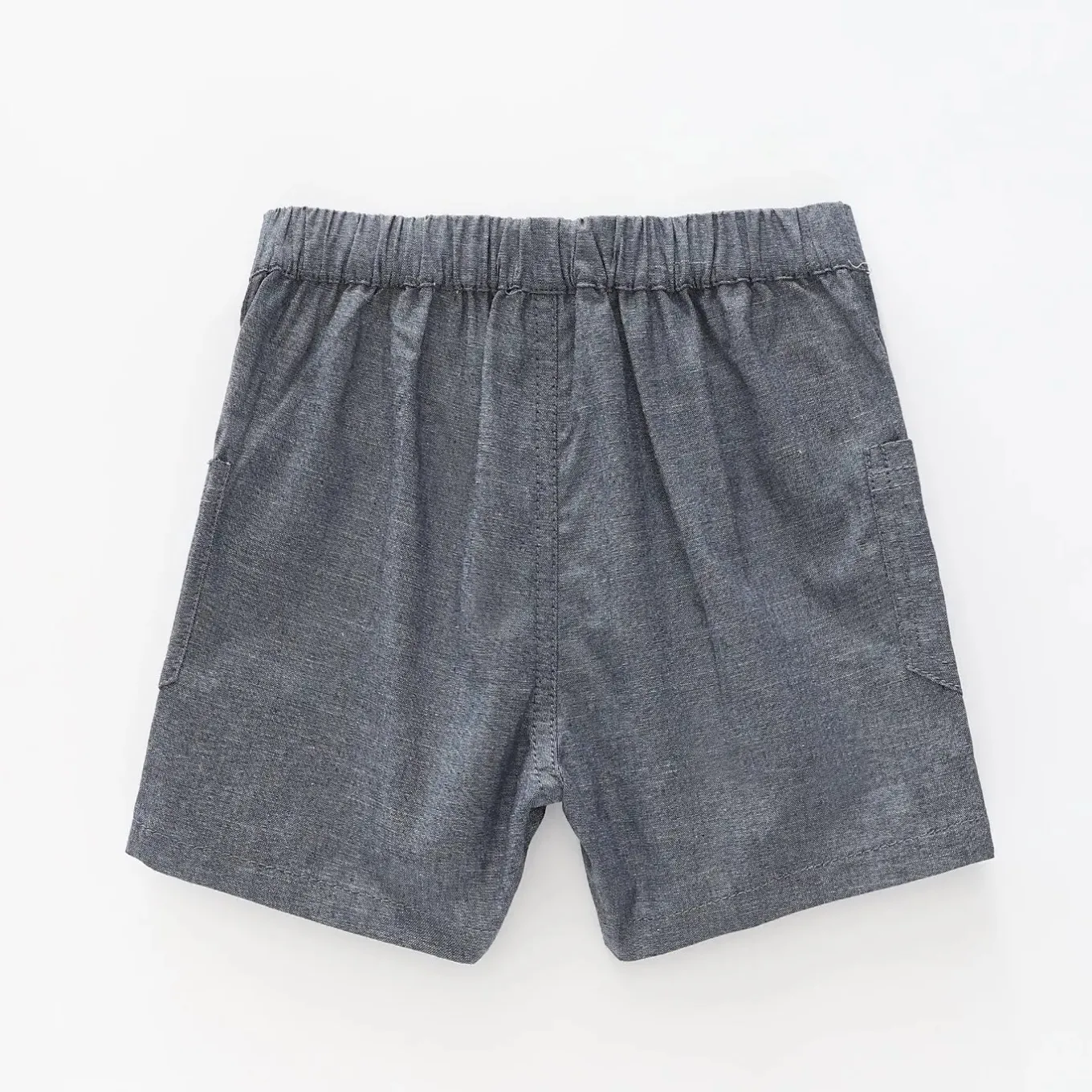 Baby Boys Dark Chambray Denim Shorts