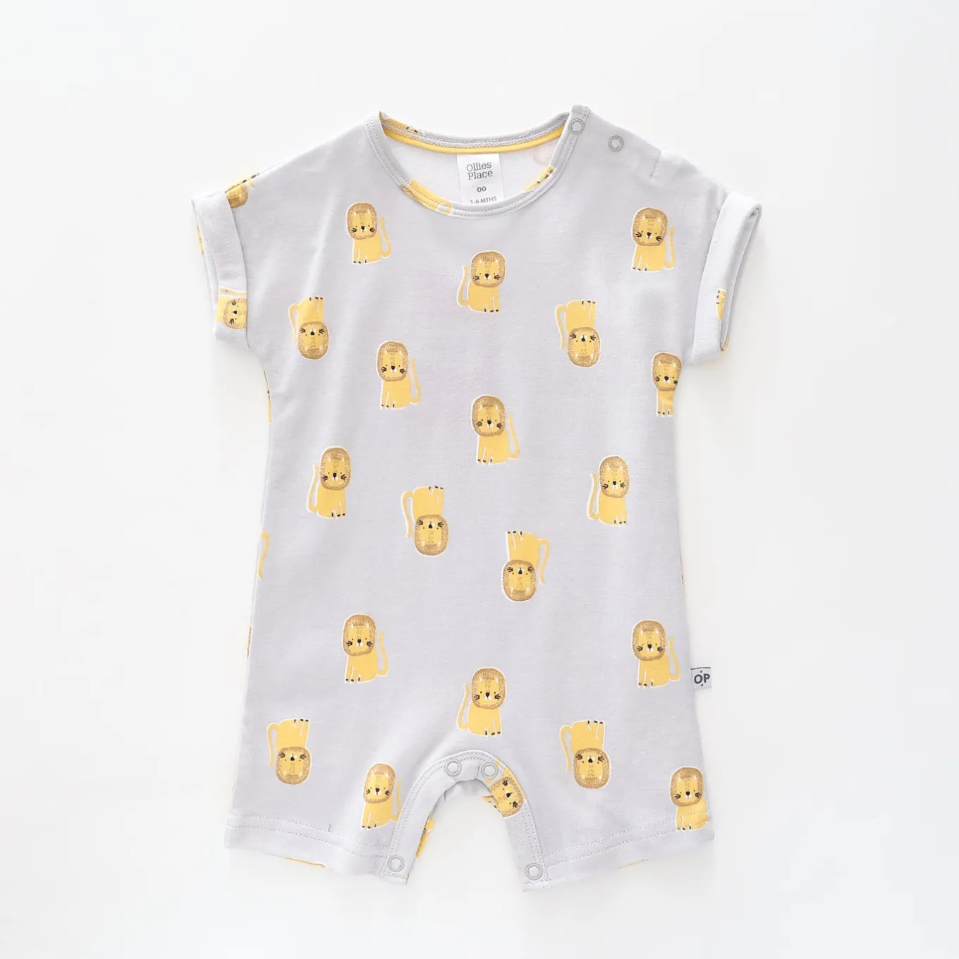 Baby Boys Lion Short Romper