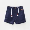 Baby Boys Navy Blue Woven Shorts
