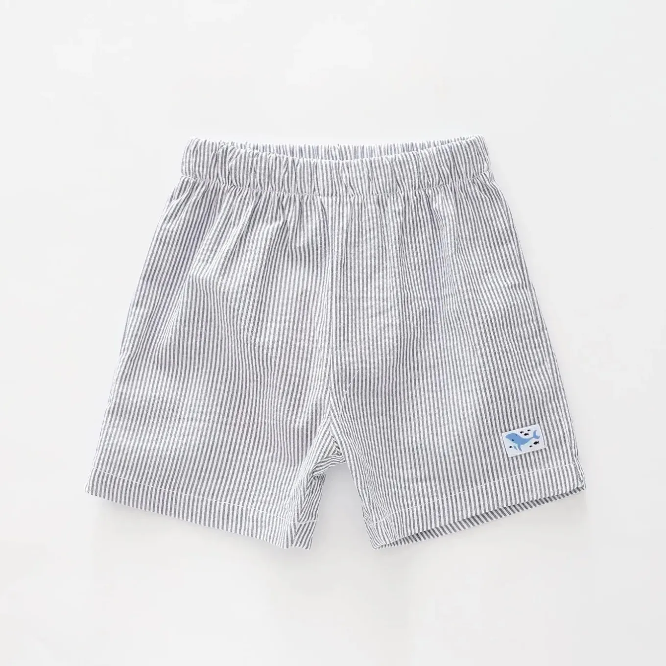 Baby Boys Whale Stripe Woven Shorts