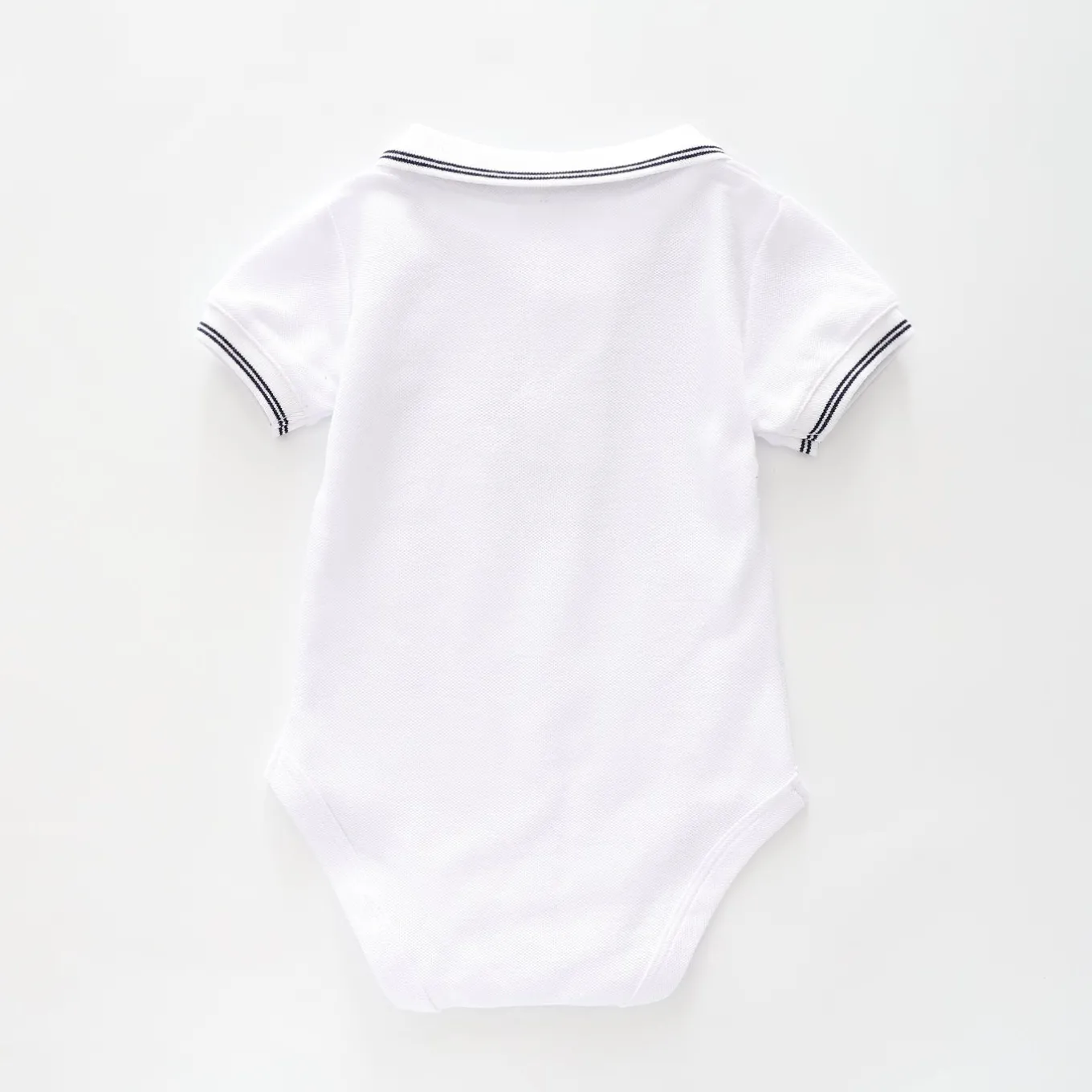 Baby Boys, White Polo Bodysuit