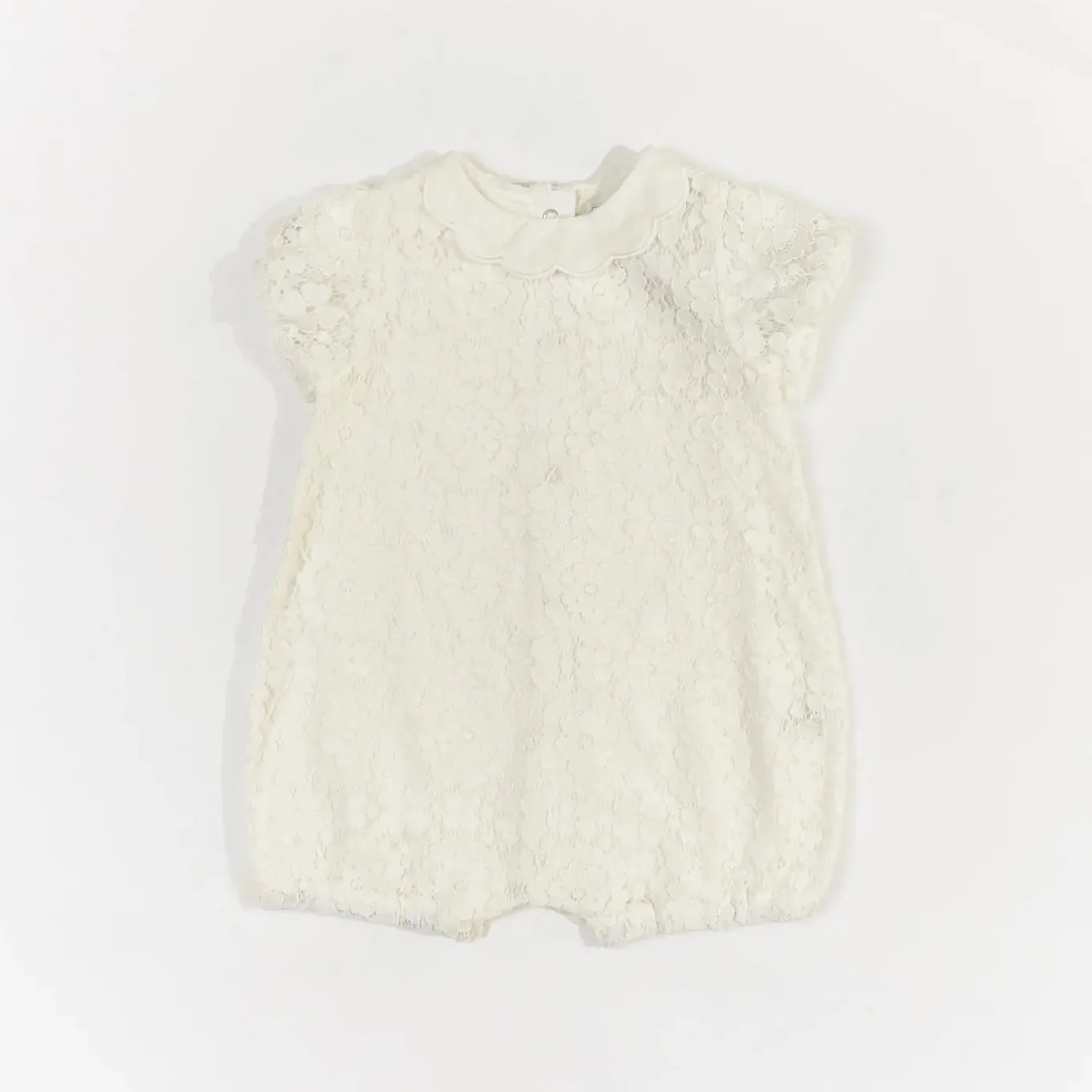 Baby Girl White Lace Romper
