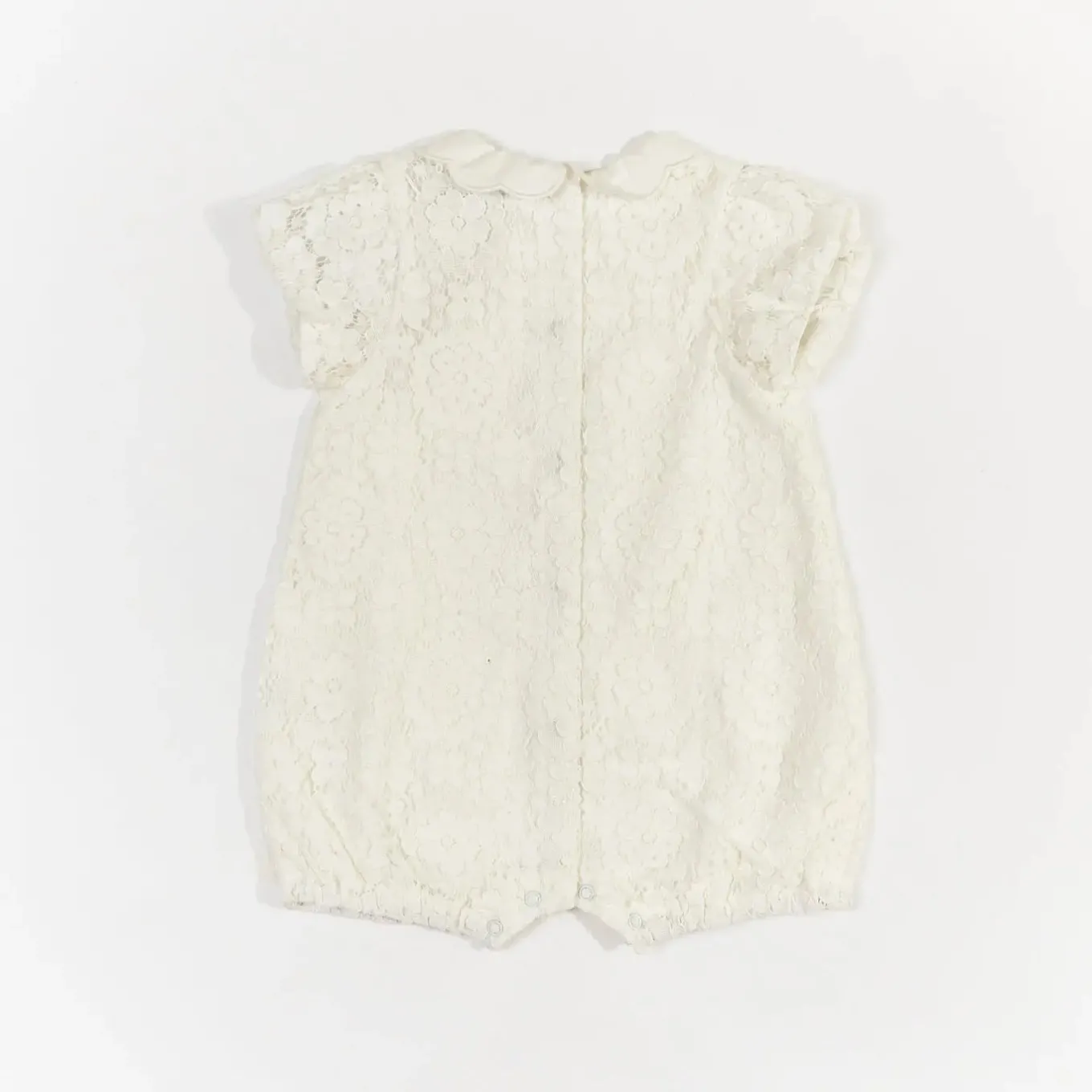 Baby Girl White Lace Romper