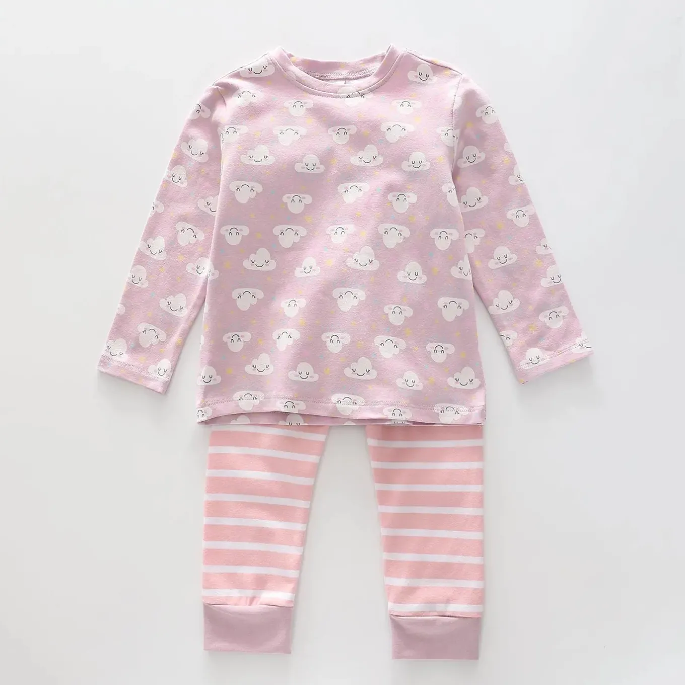 Baby Girls' All Over Cloud Print Pyjama Set