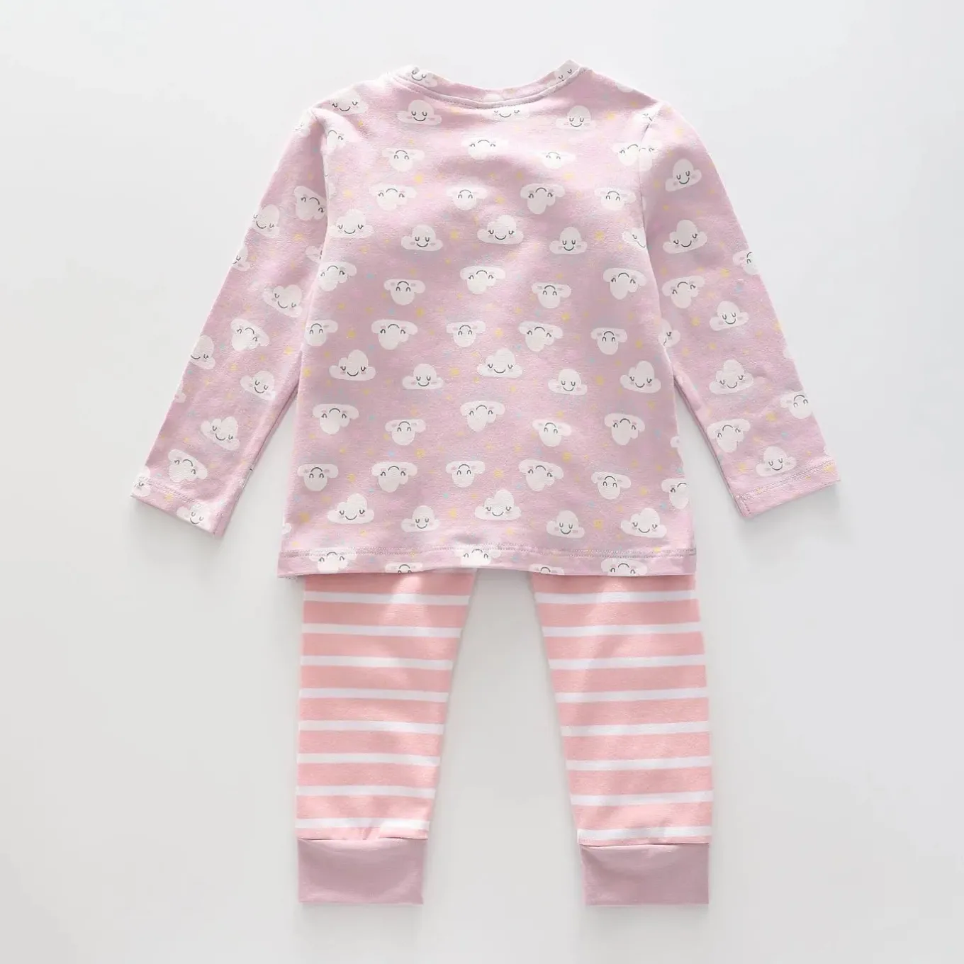 Baby Girls' All Over Cloud Print Pyjama Set