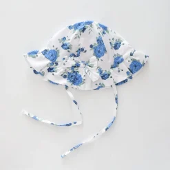 Baby Girls, Blue Rose Sun Hat