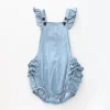 Baby Girls Denim Sunsuit Romper