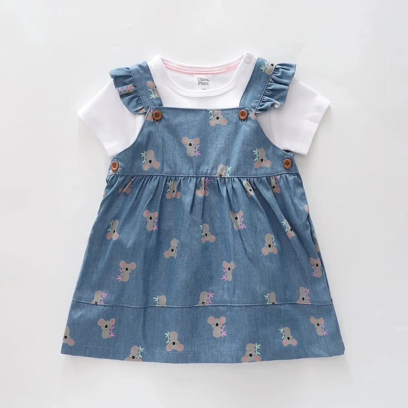 Baby Girls Koala Pinafore Set