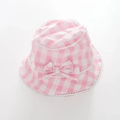 Baby Girls Pretty Pink Gingham Sunhat