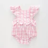 Baby Girls Pretty Pink Gingham Sunsuit