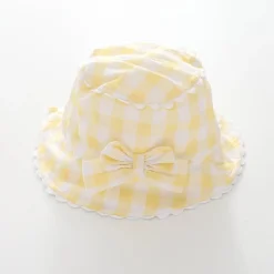 Baby Girls Yellow Gingham Sunhat