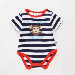 Baby Slogan Bodysuit, Pop Loves Me