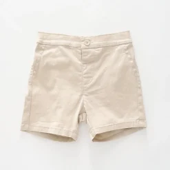 Beige Woven Short