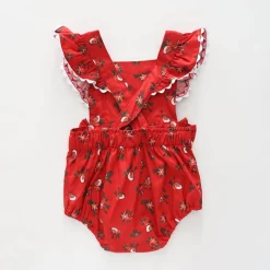 Bird & Holly Christmas Sunsuit