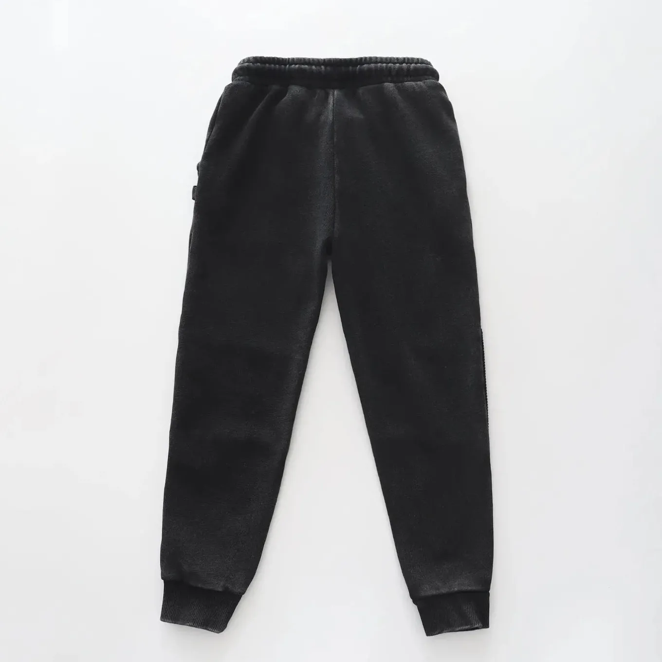 Black Acid Wash, Older Boys Track Pant