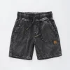 Black Denim Skate Shorts