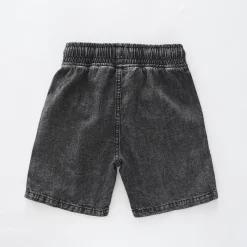 Black Denim Skate Shorts