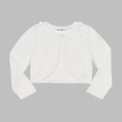 Blossoms Off-White True Knit Bolero Cardigan - Girl