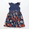 Blue Florals, Older Girls Day Dress