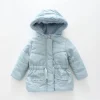 Blue Hearts, Infant Girls Hooded Coat