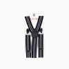 Boy Black & White Stripe Suspenders