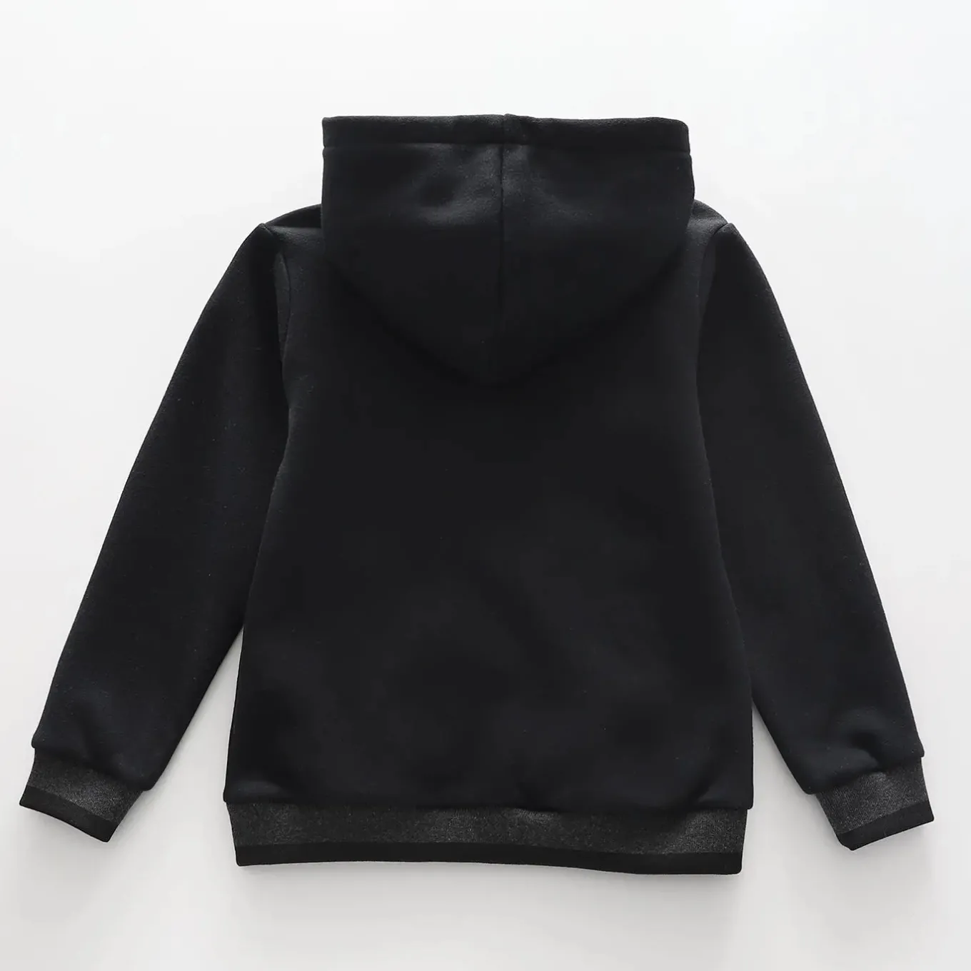 Boys' Black Zip Hoodie Jumper