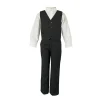 Boys' Formal Black Suit, 3 Piece Set (size 8 years to 16 years)