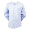 Boys' Formal Collared Shirt Blue Pinstripe 00 - 7 years