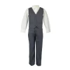 Boys' Formal Grey Suit, 3 Piece Set (size 6 months to 7 years)