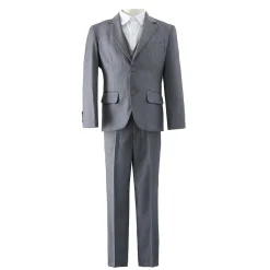 Boys' Formal Light Grey Suit, 4 Piece Set (size 8 years to 13 years)