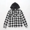Boys Hooded Flannel Shirt
