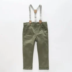 Boys' Nutmeg Pants with Stripe Braces