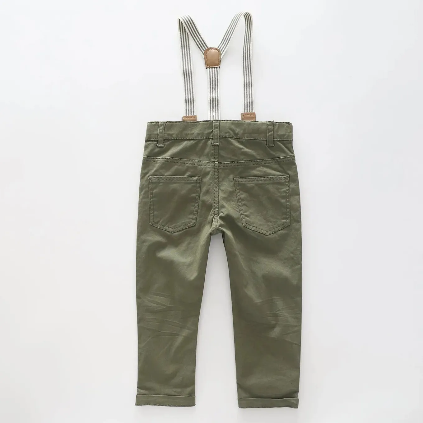 Boys' Nutmeg Pants with Stripe Braces