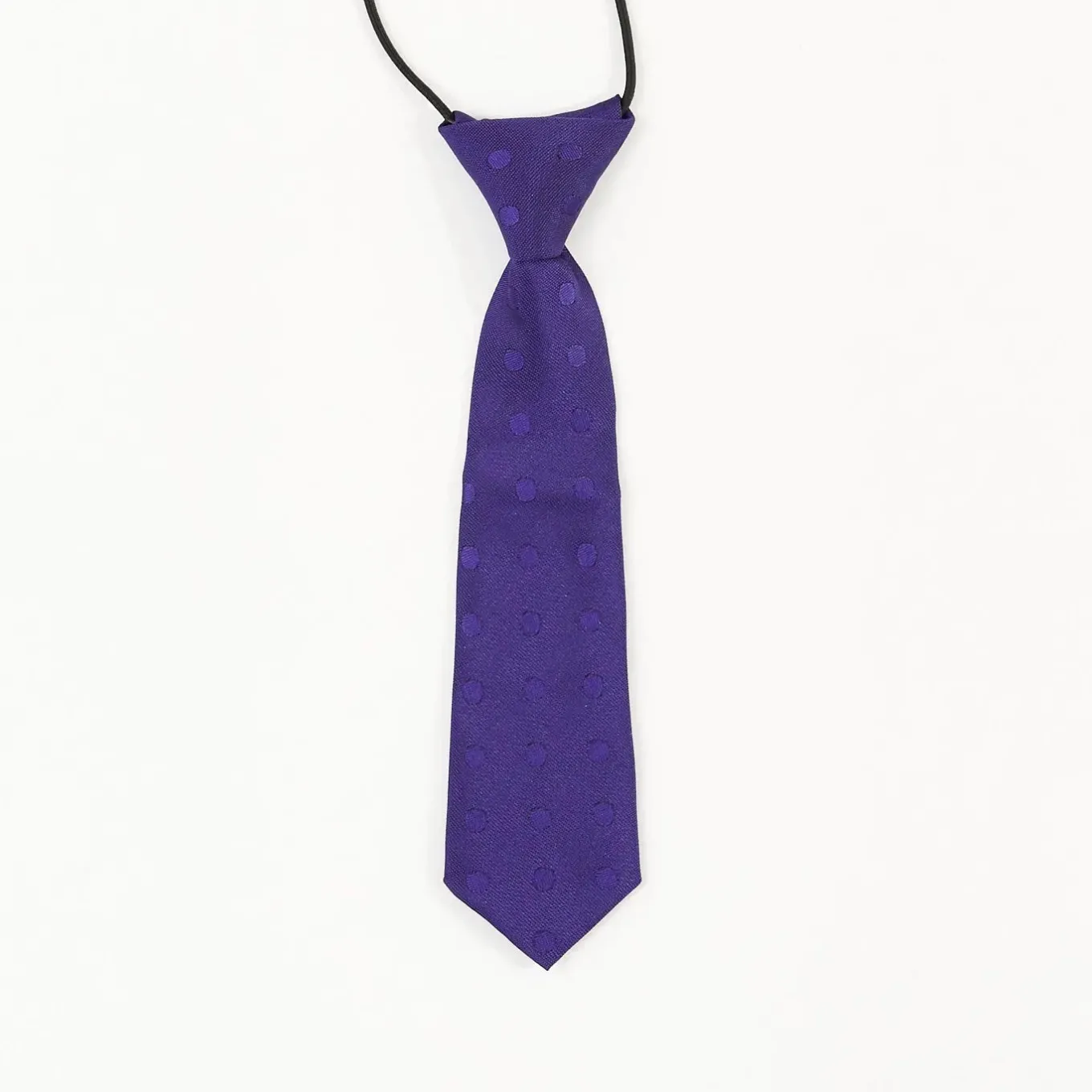 Boys Purple Polka Dot Tie