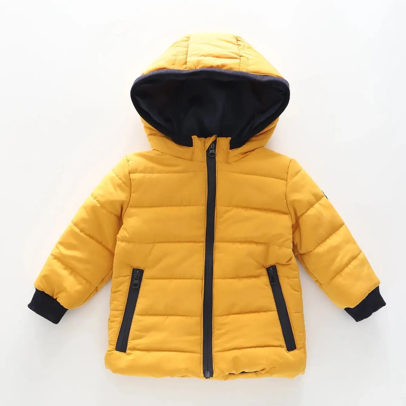 Boys' Yellow Puffer Jacket
