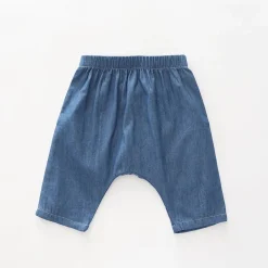Chambray Drop Crotch Pants