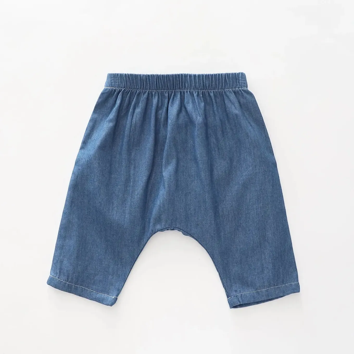 Chambray Drop Crotch Pants
