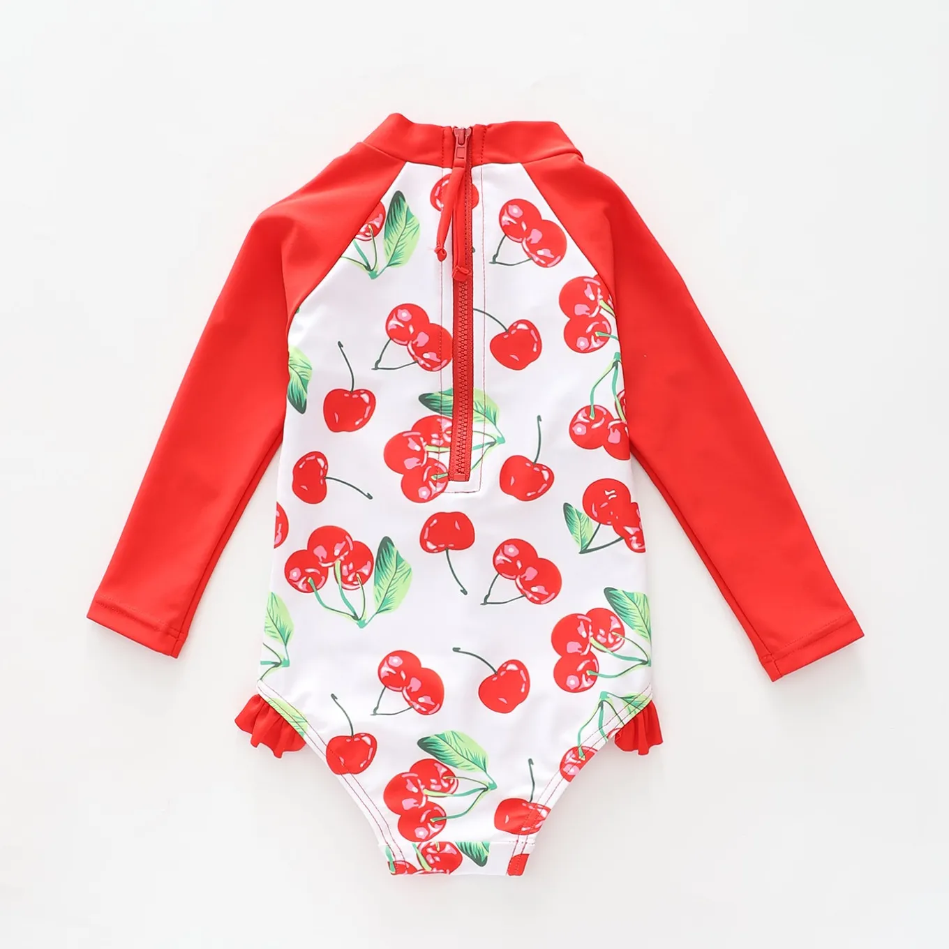 Cherry Print Paddle Suit