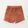 Clay Cheesecloth Shorts