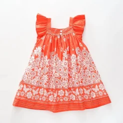 Coral Floral Dress