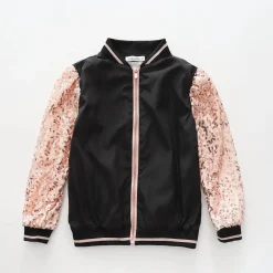 Dance, Girls Sequin Bomber Jacket