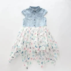 Denim Butterfly Dress