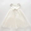 Embroidered Formal Dress with Dimontee Bow