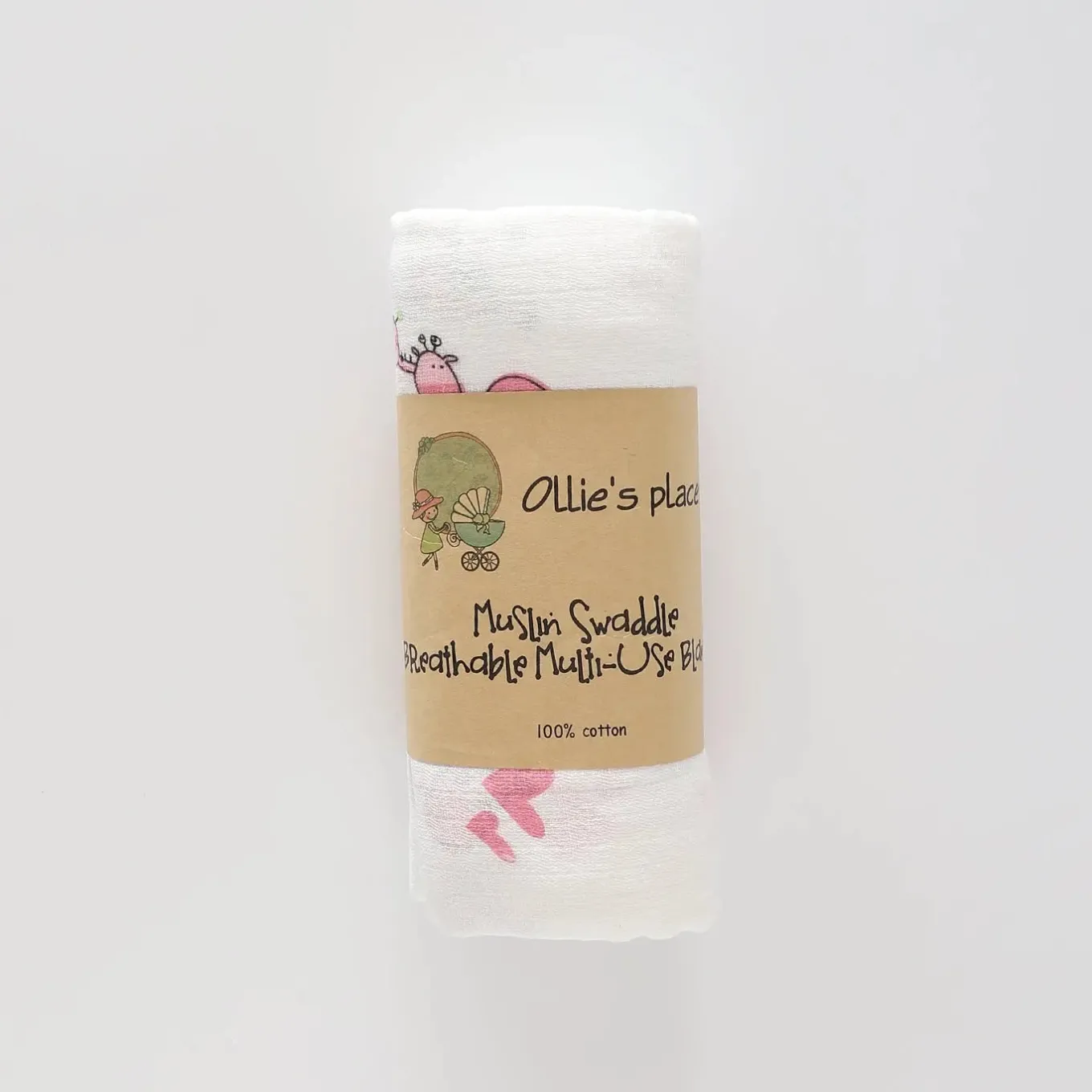 Giraffe Print Muslin Wrap